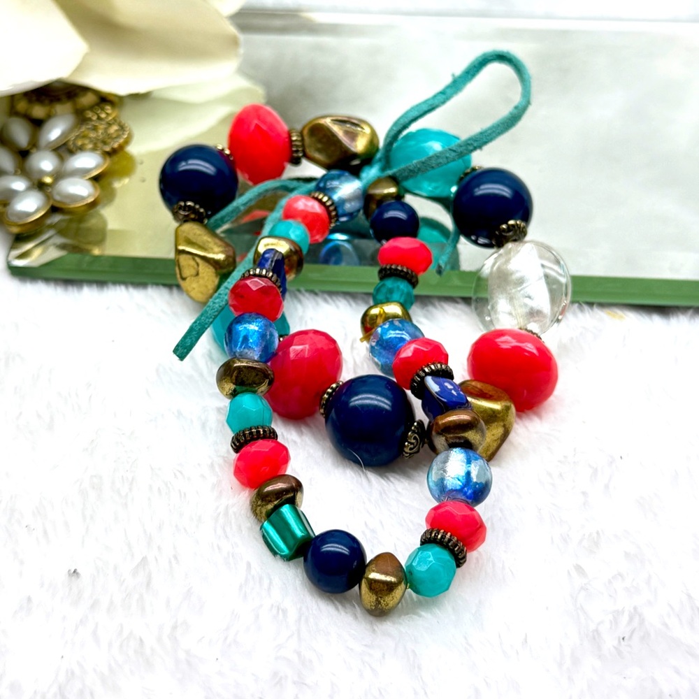 Colorful Beaded Necklace - Picture 1 of 6
